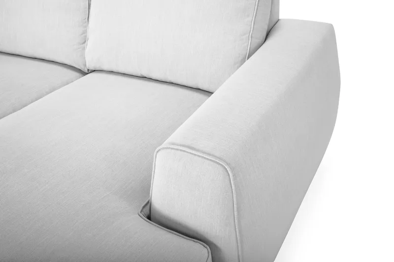 Optus Lyx 5-sits Vänstervänd U-formad Hörnsoffa med divan i Tyg - Grå - Möbler - Soffa - Hörnsoffa - Hörnsoffa med divan