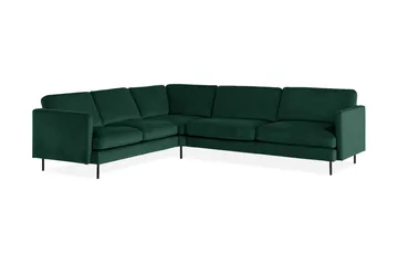 Teodin Hörnsoffa Sammet - Grön - Möbler - Soffa - Hörnsoffa