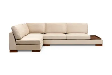Tulima Soffa med Schäslong m Pall Vänster - Beige/Natur - Möbler - Soffa - Hörnsoffa
