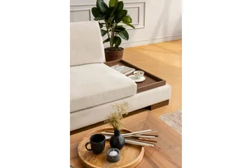 Tulima Soffa med Schäslong m Pall Vänster - Beige/Natur - Möbler - Soffa - Hörnsoffa