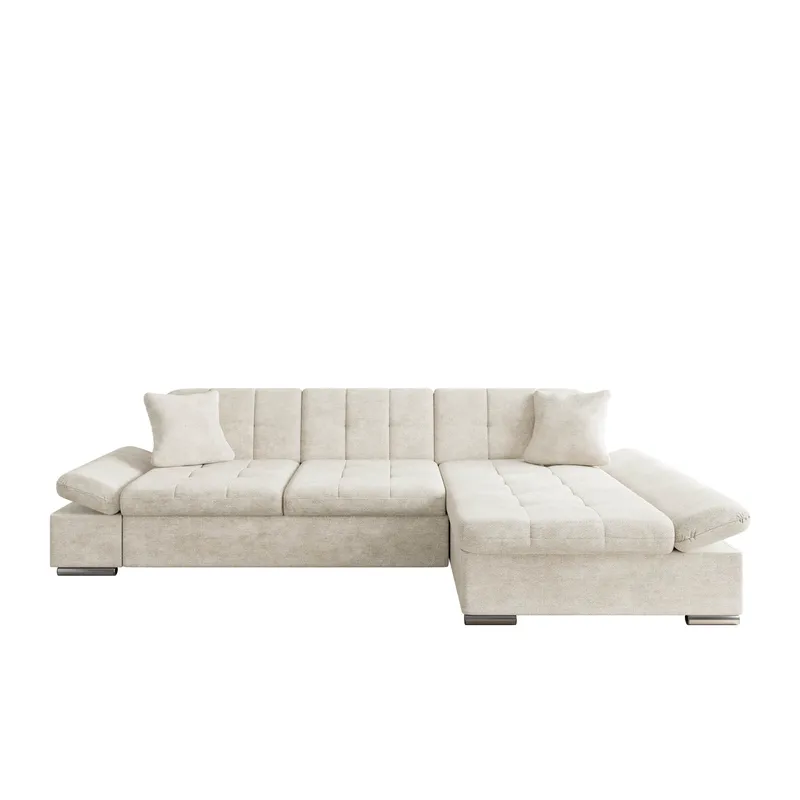 Vananda 3-sits Soffa med divan höger och förvaring, beige