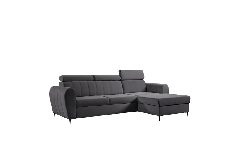 Hoffman Soffa med Divan 3-sits, Grå