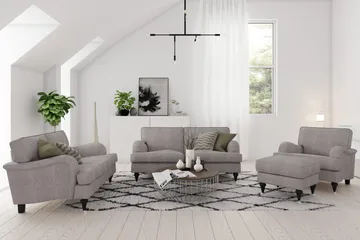 Howard Classic 2-sits Tygsoffa - Beige / Grå - Möbler - Soffa - Howardsoffor