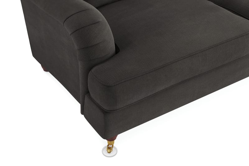 Howard Lyx 2-sits Manchestersoffa - Mörkgrå - Möbler - Soffa - Howardsoffor
