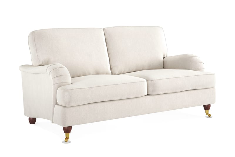 Howard Lyx 2-sits Sammetssoffa - Krämvit - Möbler - Soffa - Howardsoffor