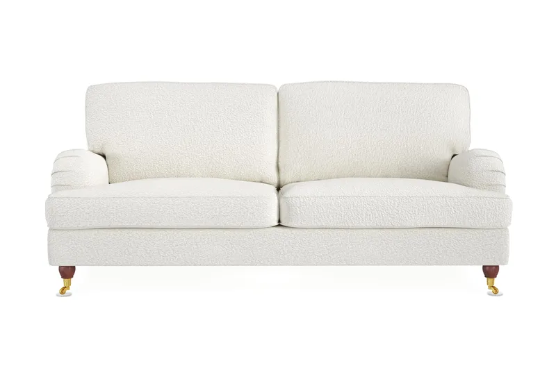 Howard Lyx 3-sits Soffa i Bouclé, Vit