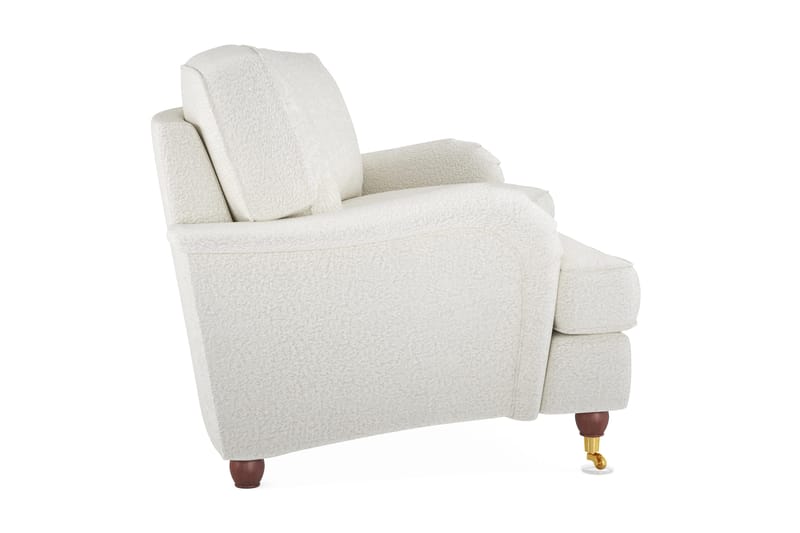 Howard Lyx 3-sits Svängd Soffa i Bouclé - Vit - Möbler - Soffa - Howardsoffor