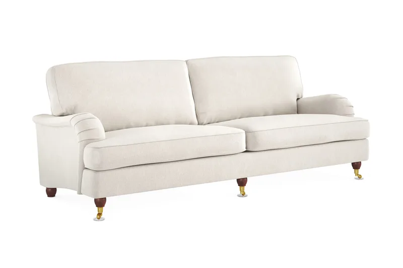 Howard Lyx 4-sits Sammetssoffa - Krämvit - Möbler - Soffa - Howardsoffor