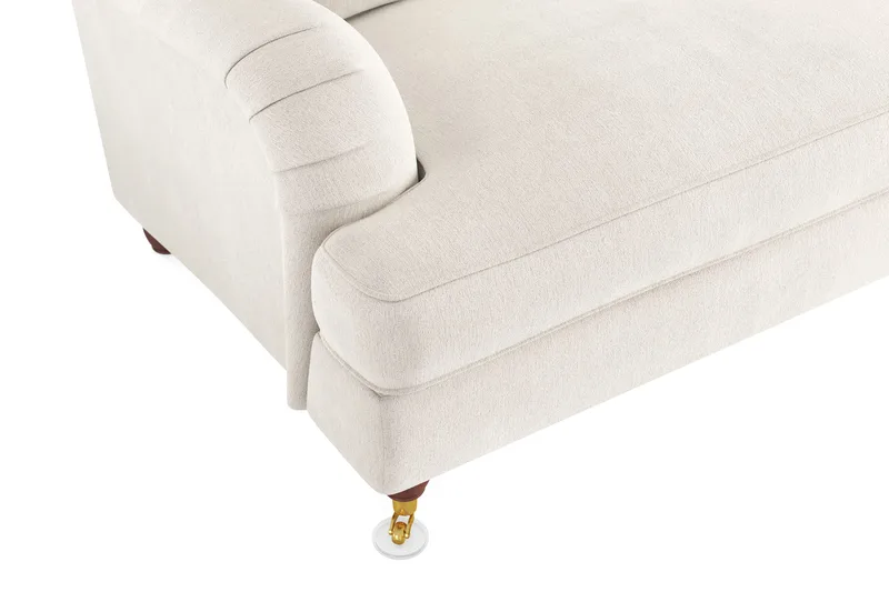 Howard Lyx 4-sits Sammetssoffa - Krämvit - Möbler - Soffa - Howardsoffor