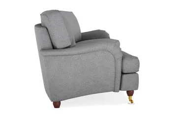 Howard Lyx 4-sits Svängd Tygsoffa - Ljusgrå - Möbler - Soffa - Howardsoffor