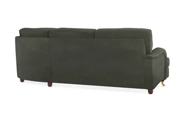 Howard Lyx 6-sits Högervänd L-formad Hörnsoffa i Manchester - Mörkgrön - Möbler - Soffa - Howardsoffor