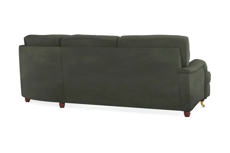Howard Lyx 6-sits Högervänd L-formad Hörnsoffa i Manchester - Mörkgrön - Möbler - Soffa - Howardsoffor