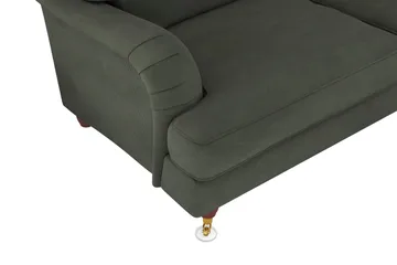 Howard Lyx 6-sits Högervänd L-formad Hörnsoffa i Manchester - Mörkgrön - Möbler - Soffa - Howardsoffor