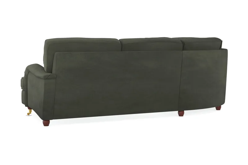 Howard Lyx 6-sits Vänstervänd L-formad Hörnsoffa i Manchester - Mörkgrön - Möbler - Soffa - Howardsoffor