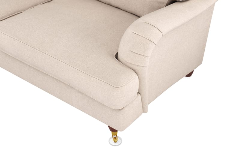 Howard Lyx 6-sits Vänstervänd L-formad Hörnsoffa i Tyg - Beige - Möbler - Soffa - Howardsoffor