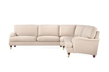 Howard Lyx 6-sits Vänstervänd L-formad Hörnsoffa i Tyg - Beige - Möbler - Soffa - Howardsoffor