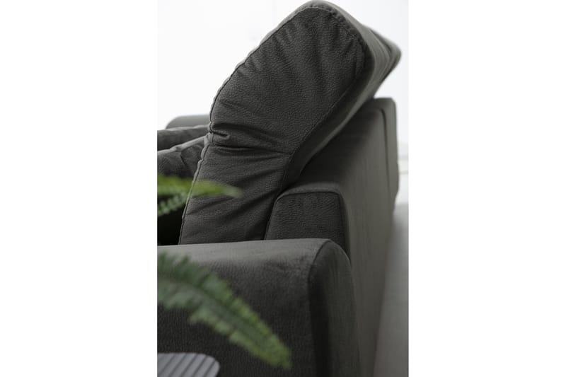 Jaraad Hörnsoffa med Divan Höger - Svart - Möbler - Soffa - Divansoffor & schäslongsoffa