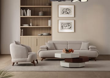 Kelnor 3-sits Soffa 246x81x97 cm - Beige - Möbler - Soffa - 3 sits soffa