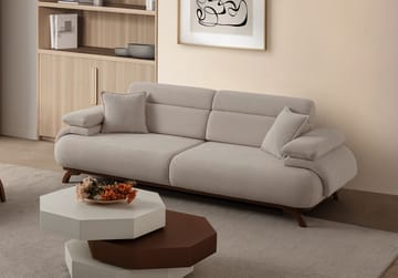 Kelnor 3-sits Soffa 246x81x97 cm - Beige - Möbler - Soffa - 3 sits soffa