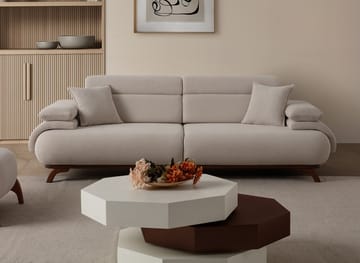 Kelnor 3-sits Soffa 246x81x97 cm - Beige - Möbler - Soffa - 3 sits soffa