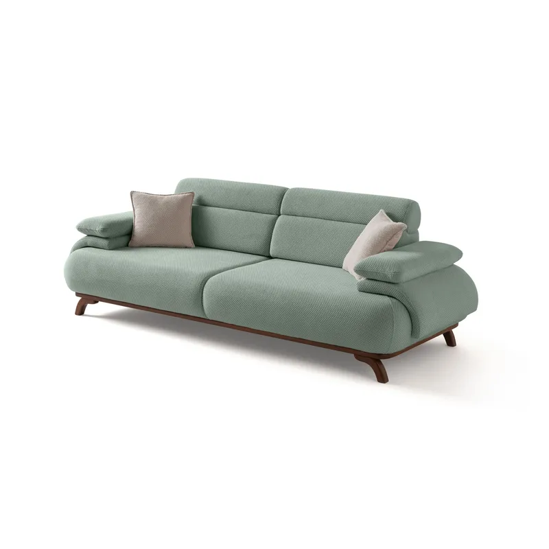 Kelnor 3-sits Soffa 246x81x97 cm, Havsgrön