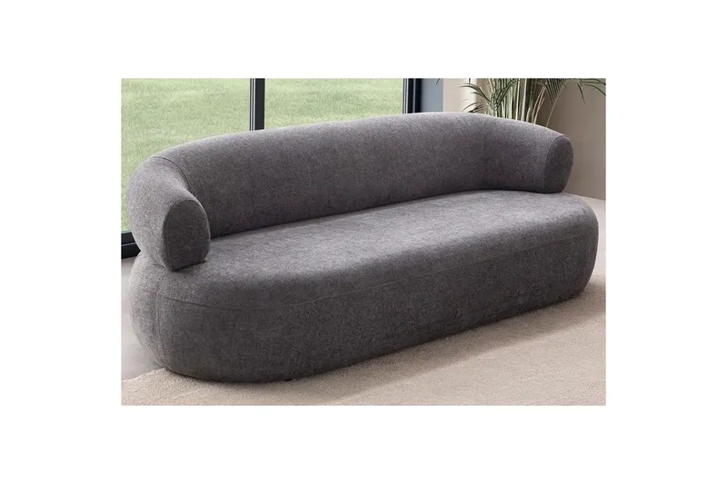 Kollumber Soffa 3-sits - Mörkgrå - Möbler - Soffa - 3 sits soffa