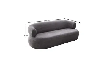 Kollumber Soffa 3-sits - Mörkgrå - Möbler - Soffa - 3 sits soffa