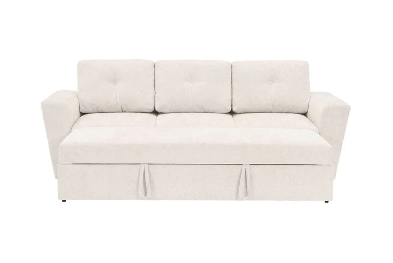 Leia 3-sits Bäddsoffa i tyg - Beige - Möbler - Soffa - Bäddsoffa