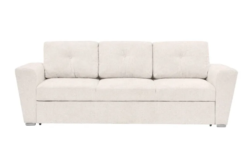 Leia 3-sits Bäddsoffa i tyg, Beige