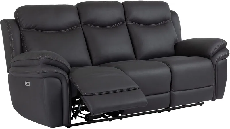 Livaro Reclinersoffa 3-sits Elektrisk, Svart