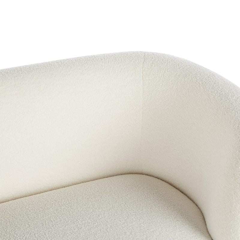 Loen 3-sits Svängd Soffa i Bouclé - Offwhite - Möbler - Soffa - 3 sits soffa