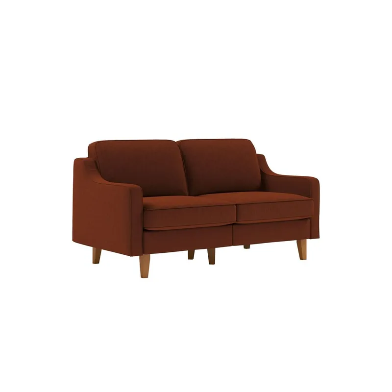 Lorvas 2-sits Soffa, Brun/Rosa