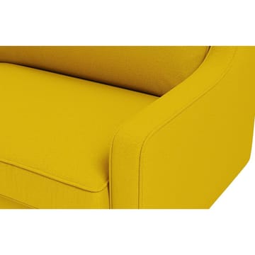 Lorvas 3-sits Djup Soffa med Svängda Armstöd i Tyg - Gul - Möbler - Soffa - 3 sits soffa