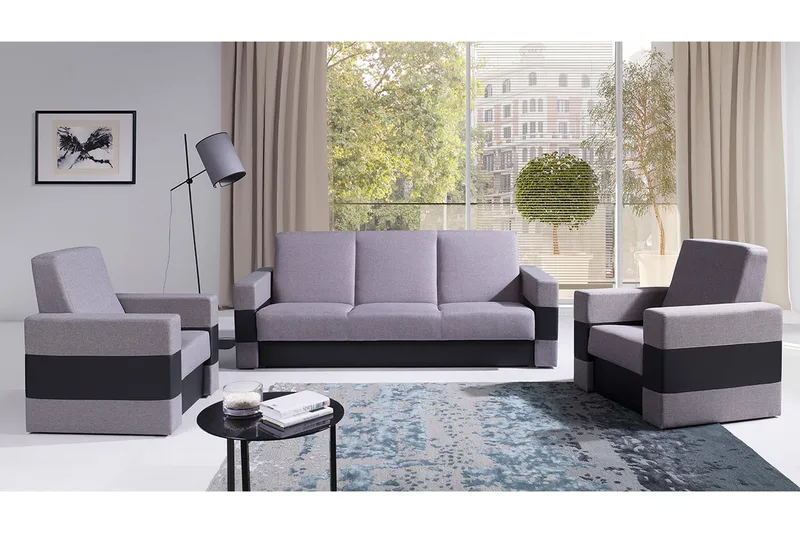 Lux Soffgrupp - Grå - Möbler - Soffa - Soffgrupp
