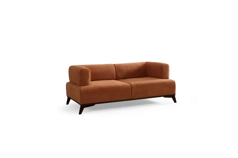 Malkiat Soffa 2-sits, Orange/Svart