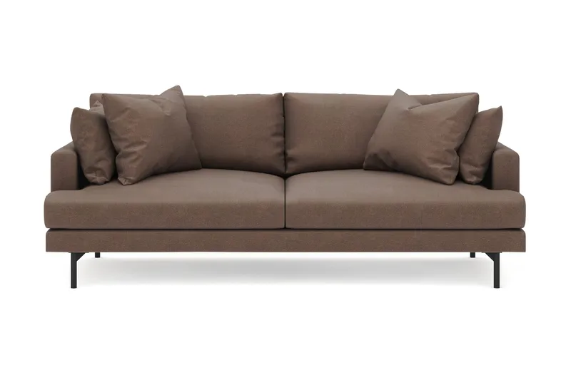 Menard 4-sits Djup Tygsoffa, Brun
