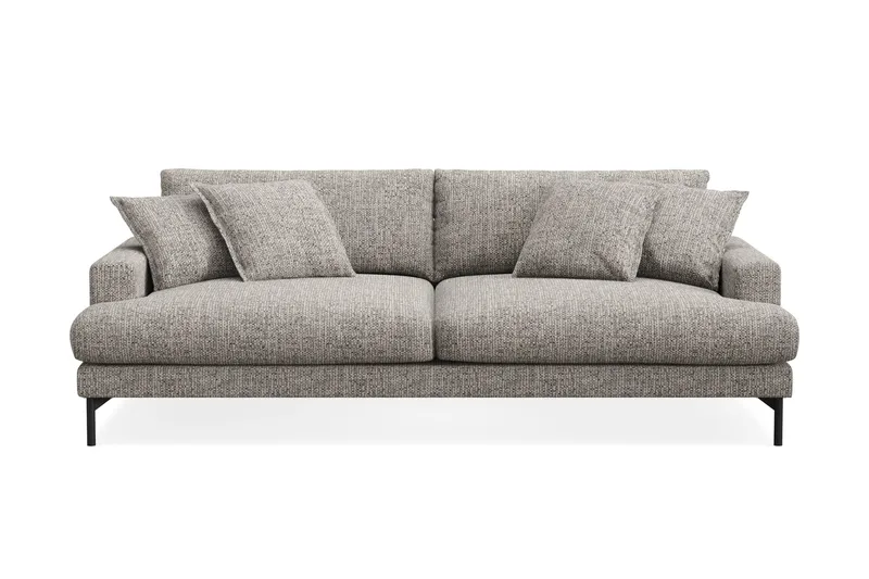Menard Premium 4-sits Djup Soffa i Chenille, Grå