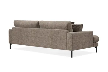 Menard Premium 4-sits Djup Soffa i Chenille - Brun - Möbler - Soffa - 4 sits soffa
