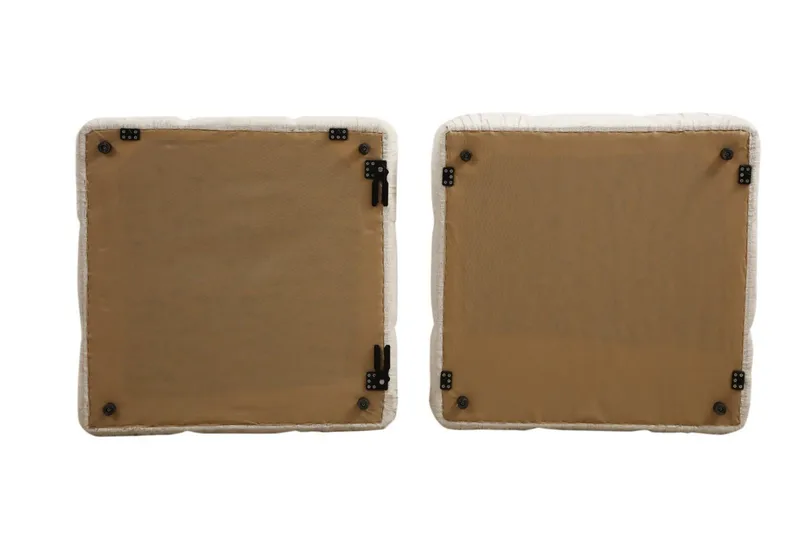 Belgin Högermodul / Fåtölj 95 cm med fasta armstöd och repdetaljer - Cream - Möbler - Soffa - Modulsoffor - Övriga moduler till modulsoffa