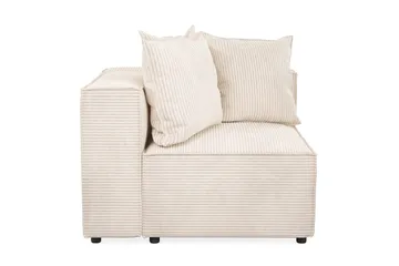 Cubo 1-sits Högermodul i Manchester 108 cm bred - Beige - Möbler - Soffa - Modulsoffor - Övriga moduler till modulsoffa