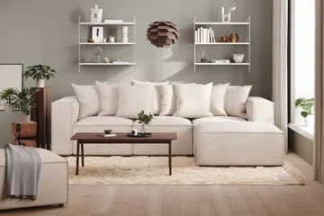 Cubo 1-sits Högermodul i Manchester 108 cm bred - Beige - Möbler - Soffa - Modulsoffor - Övriga moduler till modulsoffa