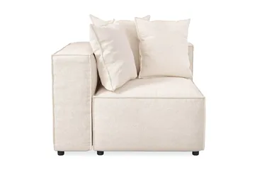 Cubo 1-sits Vänstermodul i Tyg 108 cm bred - Beige - Möbler - Soffa - Modulsoffor - Övriga moduler till modulsoffa