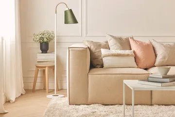 Cubo 1-sits Vänstermodul i Tyg 108 cm bred - Beige - Möbler - Soffa - Modulsoffor - Övriga moduler till modulsoffa