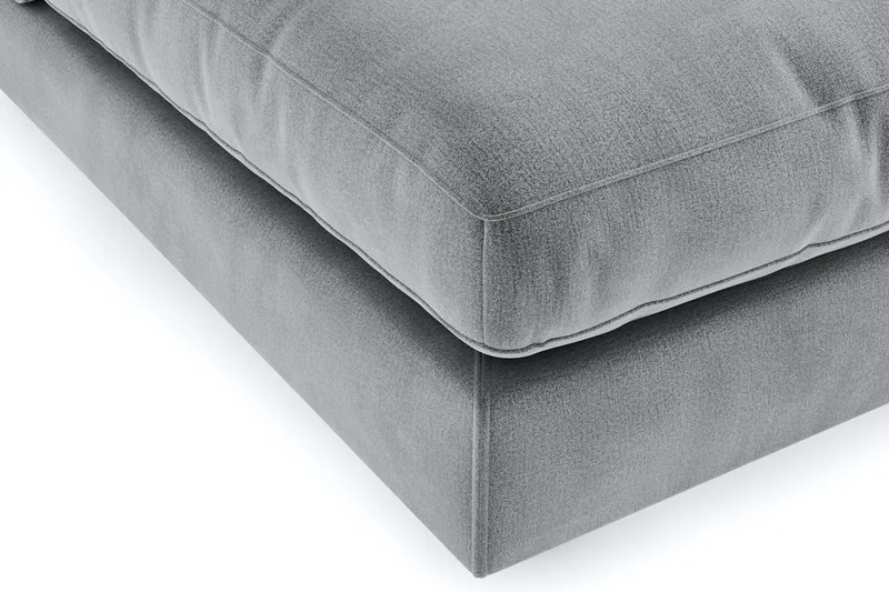 Arken 4-sits Modulsoffa i Sammet - Ljusgrå - Möbler - Soffa - Modulsoffor - Komplett modulsoffa