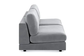 Arken 4-sits Modulsoffa i Sammet - Ljusgrå - Möbler - Soffa - Modulsoffor - Komplett modulsoffa