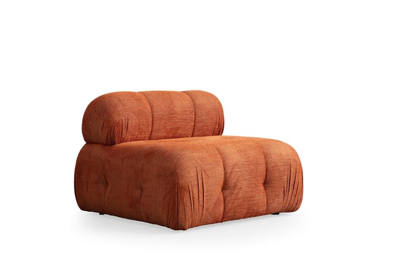 Belgin Mittmodul / Fåtölj 95 cm med fast ryggstöd, Orange