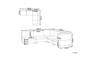 Buck Modulsoffa 5-sits - Svart - Möbler - Soffa - Modulsoffor - Komplett modulsoffa