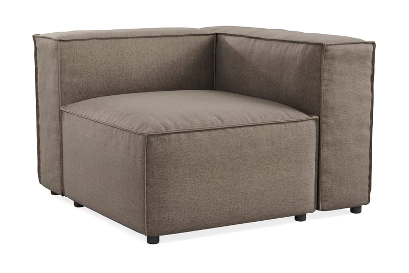 Cubo 1-sits Högermodul i Tyg 108 cm bred - Grå - Möbler - Soffa - Modulsoffor - Övriga moduler till modulsoffa