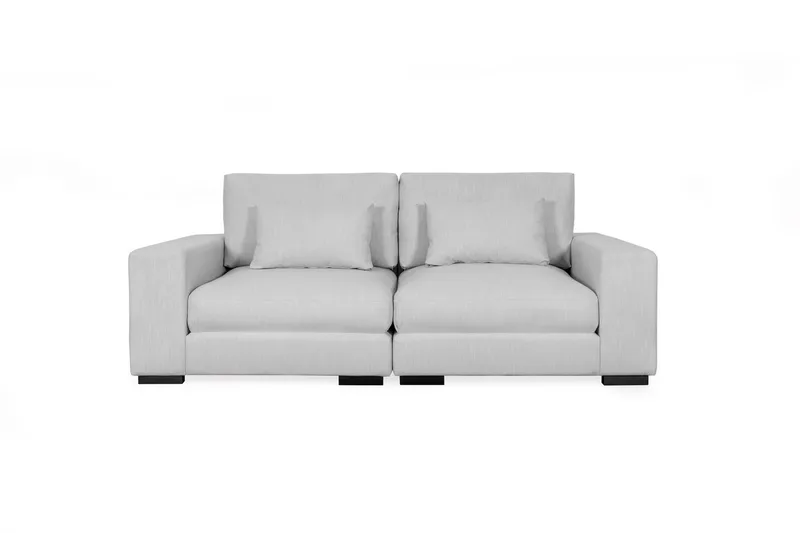 Dubai 2-sits soffa Extra Djup, Ljusgrå