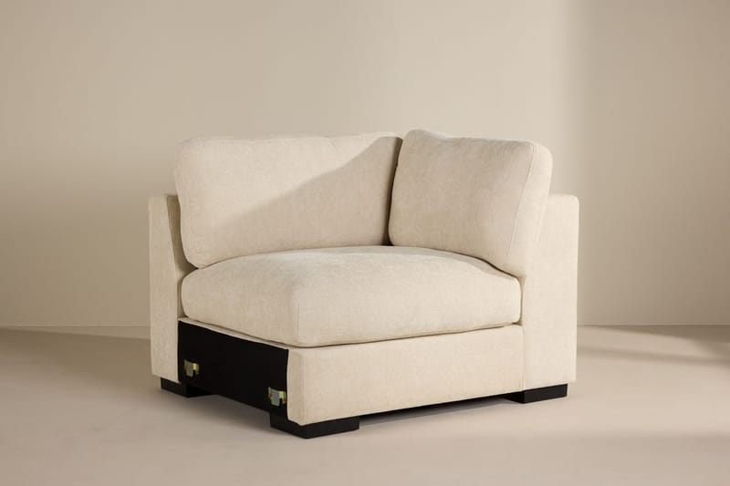 Högermodul Salerno i Tyg, Beige